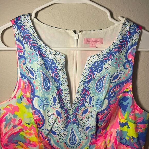 Lilly Pulitzer Fallon Shift Palm Beach Coral Size 4 - Picture 5 of 7